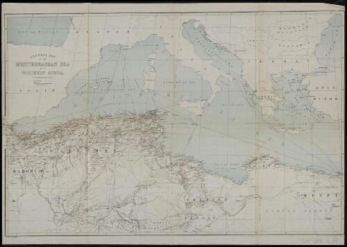 General map of the mediterranean sea and northern Africa