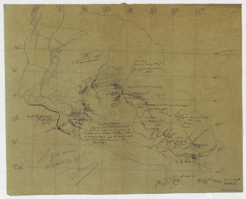 [Itinéraire de James Bruce en Abyssinie en 1771-1772]