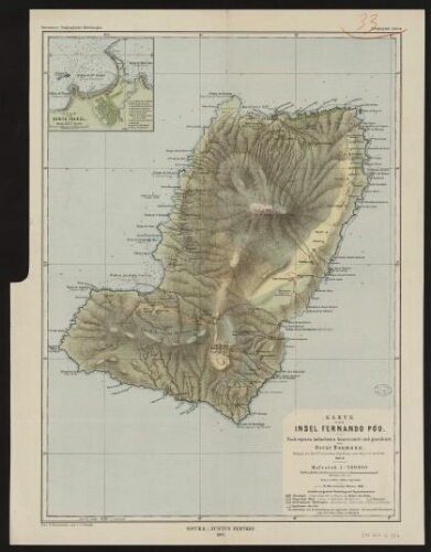 Karte der Insel Fernando Póo