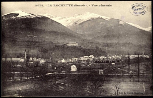 La Rochette, Savoie. Vue générale