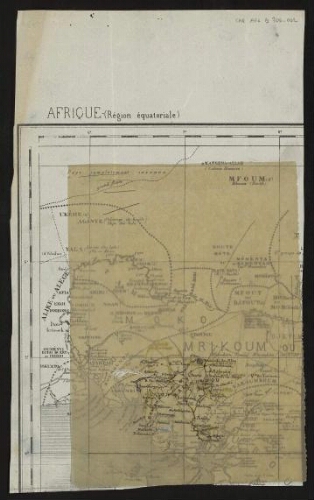 [Angle nord-ouest de la feuille Libreville] : Afrique (région équatoriale)