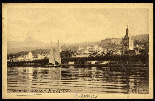 Evian-les-Bains. Vue générale