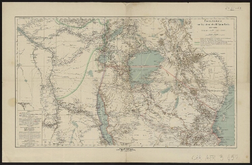 Ubersichtskarte der Expedition des Dr Emin Pascha, 1890-1892