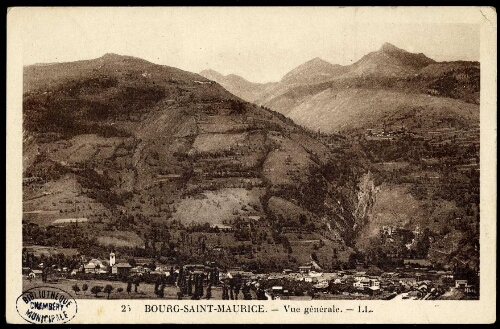 Bourg-Saint-Maurice. Vue générale