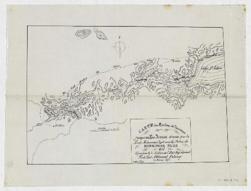 Carte des routes de Tajurrah jusqu'au lac Aussa