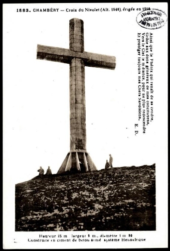Chambéry. Croix du Nivolet