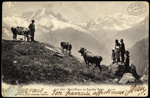 Mont-Blanc et Aiguille Verte