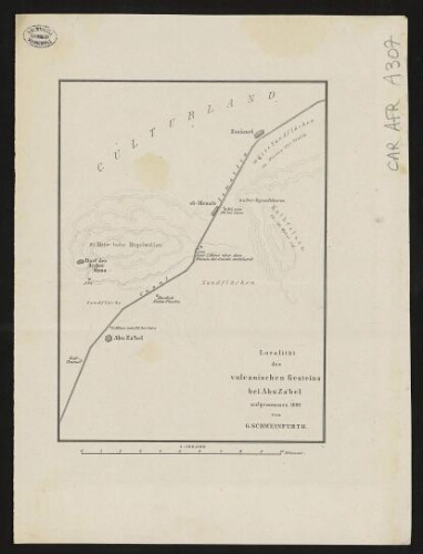 Localität des vulcanischen Gesteins bei Abu Za'bel aufgenommen 1880