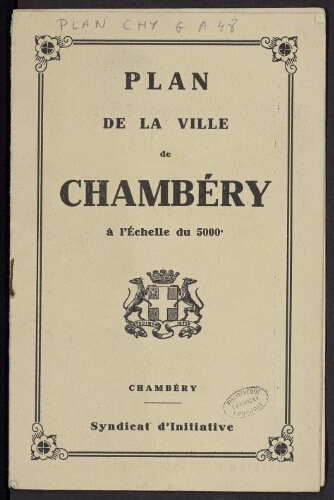 Plan de la ville de Chambéry
