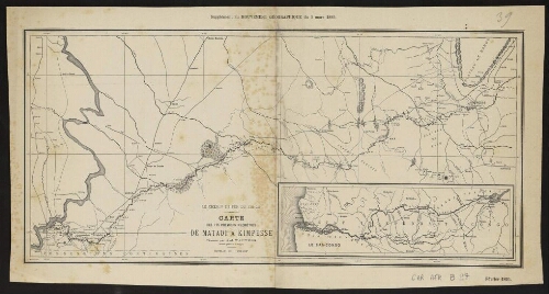 Le chemin de fer du Congo. Carte des 175 premires kilomètres de Matadi à Kimpesse