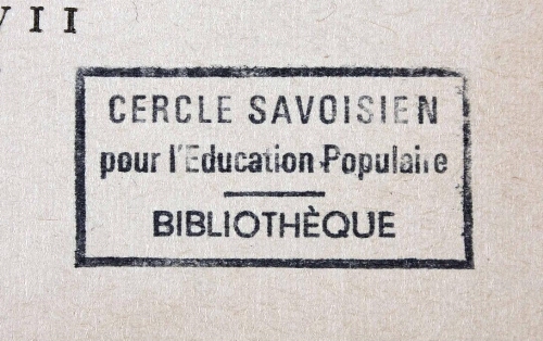 Cercle savoisien pour l'éducation populaire - Bibliothèque
