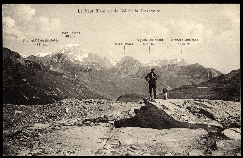 Le Mont Blanc vu du col de la Traversette