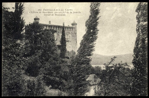 Environs d'Aix-les-Bains. Château de Bourdeau