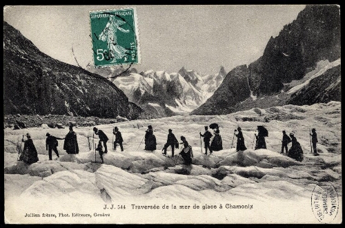 Traversée de la mer de glace à Chamonix