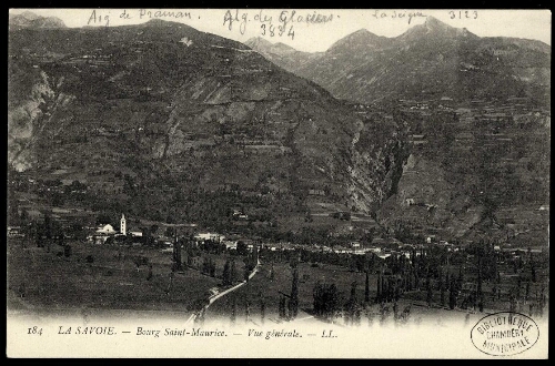 La Savoie. Bourg Saint-Maurice. Vue générale