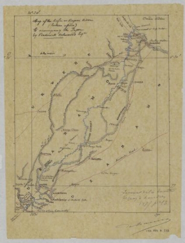 [Copie de] Map of the Rufu or Kingani river, eastern Africa, to accompany the paper