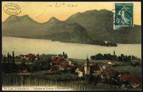 Lac d'Annecy. Talloires et Combes d'Entrevernes